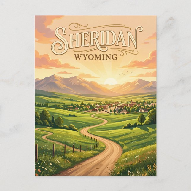 Carte Postale Sheridan États-Unis (Devant)