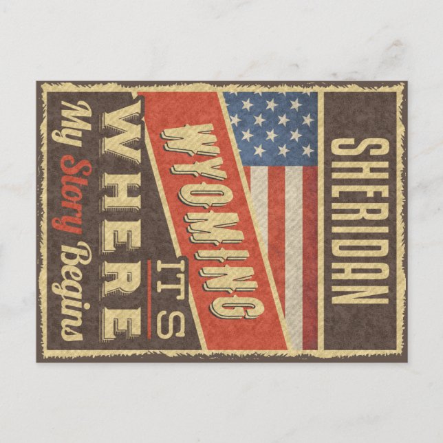 Carte Postale Sheridan Wyoming (Devant)