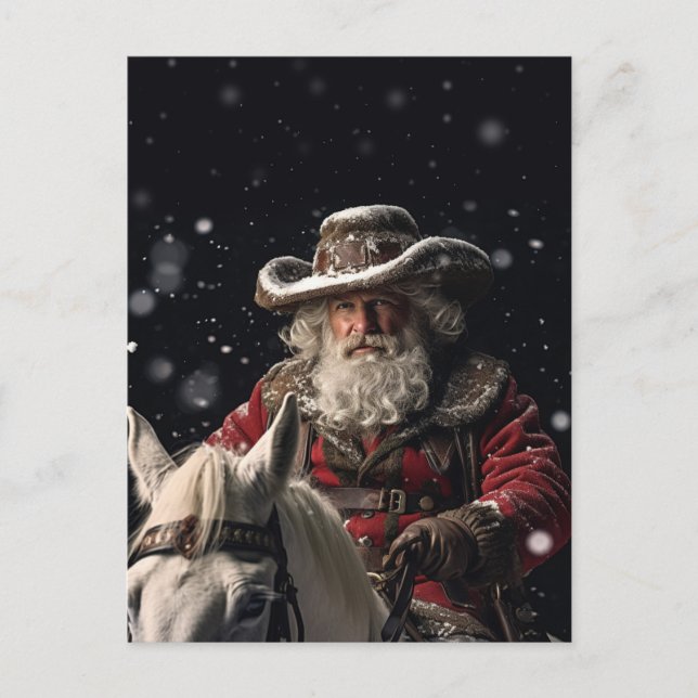 Carte Postale Sheriff Santa Claus (Devant)