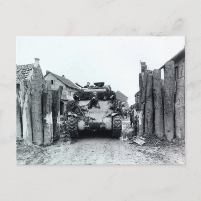 Carte Postale Sherman Tank (Devant)