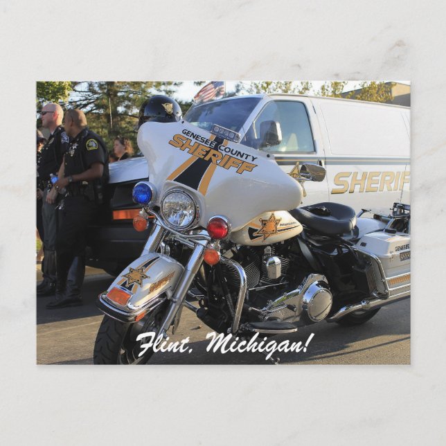 Carte Postale Sherriff du comté de Genesee (Devant)