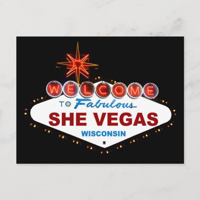 Carte Postale SheVegas Wisconsin (Devant)