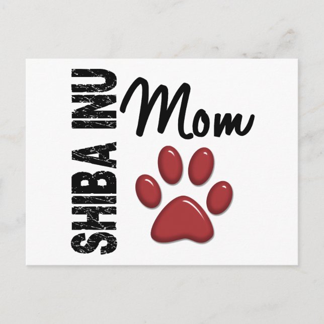 Carte Postale Shiba Inu Maman 2 (Devant)
