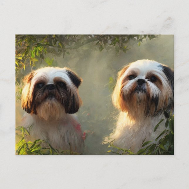 Carte postale Shih Tzu Salutations (Devant)