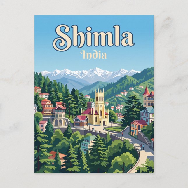 Carte Postale Shimla Inde (Devant)