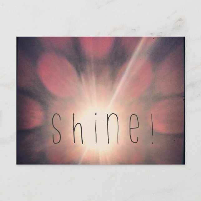 Carte postale Shine (Devant)