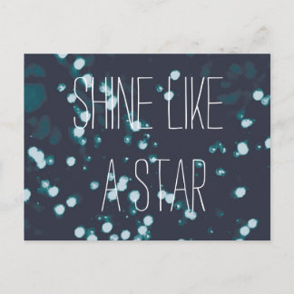 Carte Postale Shine like a star