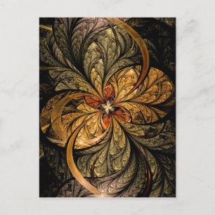 Carte Postale Shining Leaves Fractal