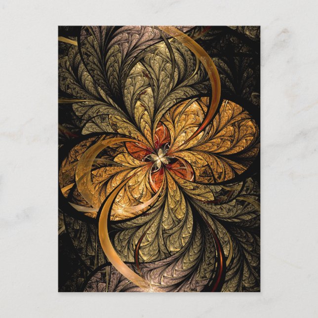 Carte Postale Shining Leaves Fractal (Devant)