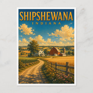 Carte Postale Shipshewana Indiana Campagne Amish GeoSaga