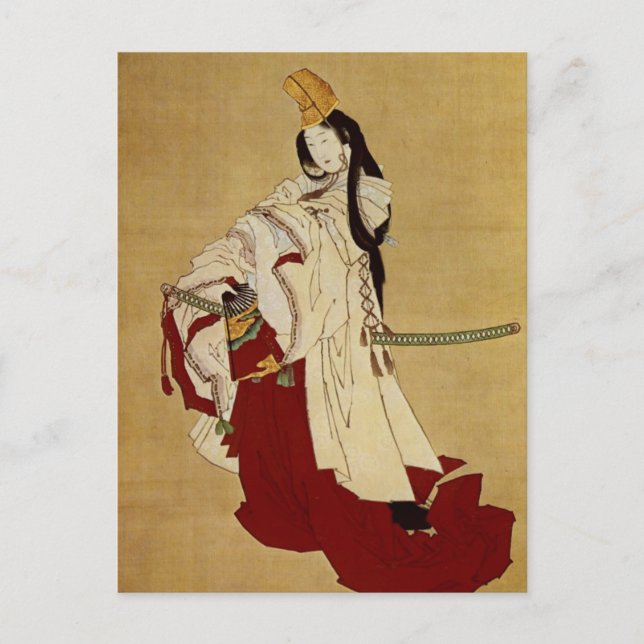 Carte Postale Shirabyōshi Hokusai Art japonais (Devant)