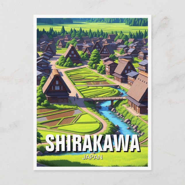 Carte Postale Shirakawa Gifu Japon (Devant)