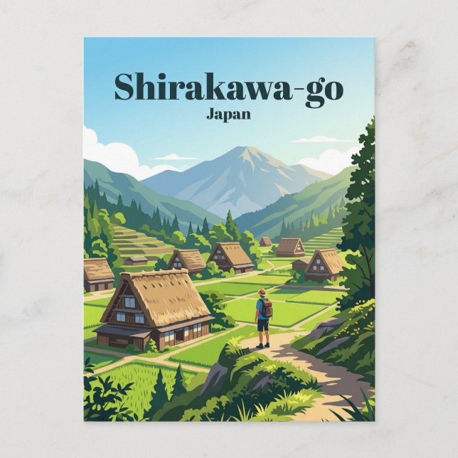 Carte Postale Shirakawa-go Japon (Devant)