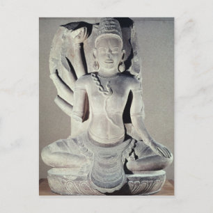 Carte Postale Shiva avec dix bras, de Thap Banh It Temple,