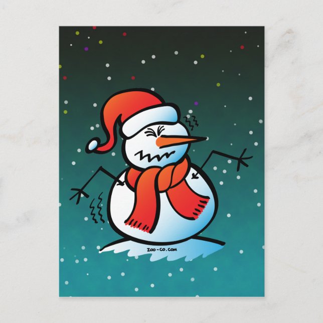 Carte Postale Shiverman Snowman (Devant)
