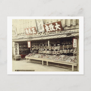 Carte Postale Shop à Kyoto, c.1890 (hand-coloured photo)