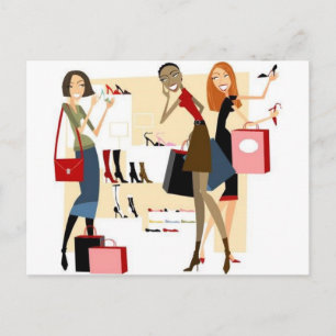 Carte Postale Shopaholic
