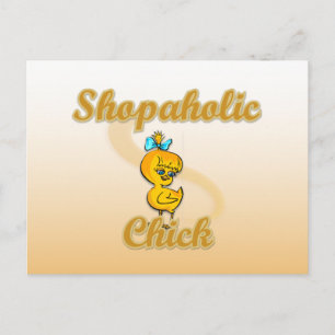 Carte Postale Shopaholic Chick