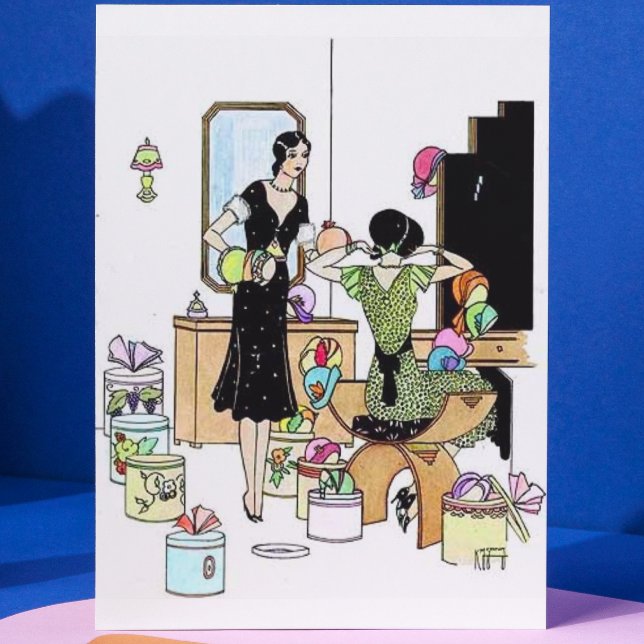 Carte Postale Shopping pour casquettes (Créateur téléchargé)