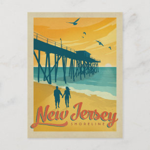 Carte Postale Shoreline du New Jersey