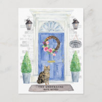 Carte Postale Shorthair Tabby Cat Moving Faire-par