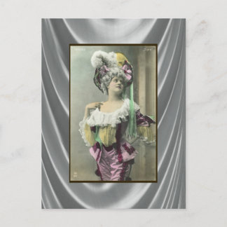 Carte Postale Show Girl Risque Danseuse Française