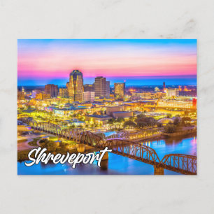 Carte Postale Shreveport, Louisiane, États-Unis