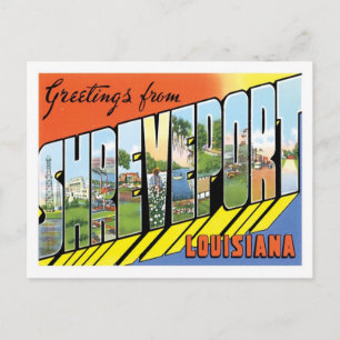 Carte Postale Shreveport Louisiane Travel America US City