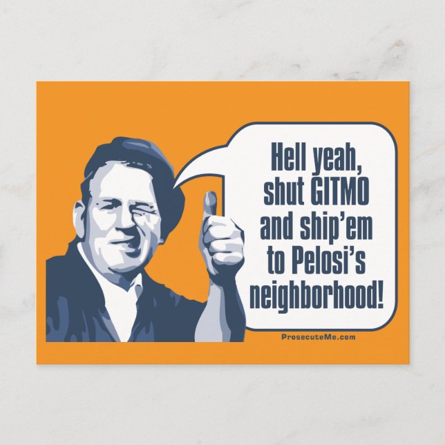 Carte Postale Shut Gitmo - Employeur Sarcastique (Devant)