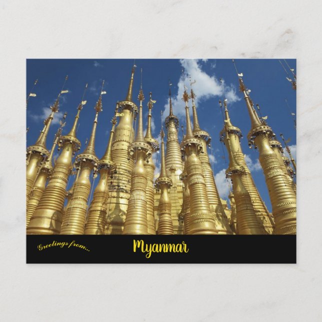 Carte Postale Shwe Inn Dein Myanmar (Devant)