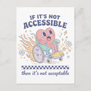 Carte Postale Si ce n'est pas accessible, alors ce n'est pas acc