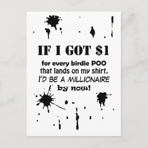 Carte Postale Si j'ai 1 $