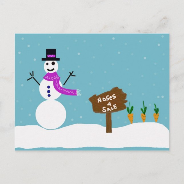 Carte Postale Si Je N'Avais Qu'Un Nez (Devant)