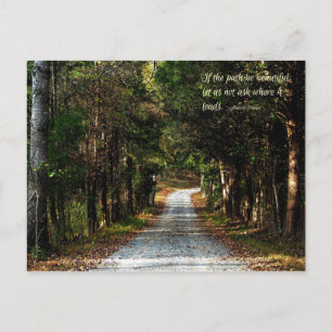 Carte Postale Si le chemin est beau...