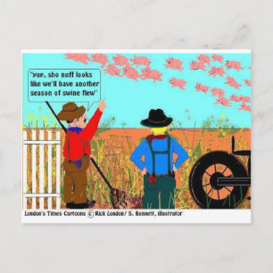 Carte Postale Si les cochons volaient Cadeaux et objets de colle