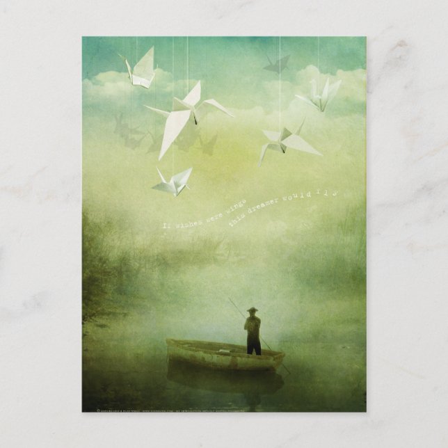 Carte Postale Si les souhaits étaient des ailes (Carte postale) (Devant)