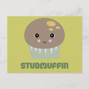 Carte Postale si mignon kawaii stud muffin