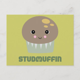 Carte Postale si mignon kawaii stud muffin