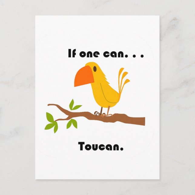 Carte Postale Si On Le Peut. . Carton .Toucan (Devant)