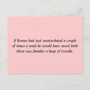 Carte Postale Si Romeo venait de...