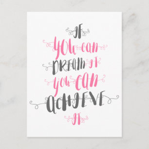 Carte Postale Si-tu-peux-rêver-il-tu-peux-le-réaliser-il