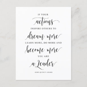 Carte Postale Si Vos Actions Inspirent D'Autres, John Quincy Ada