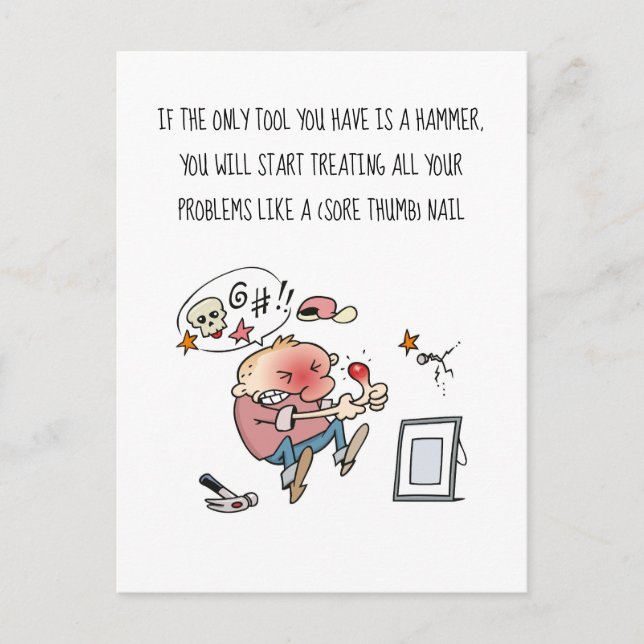 Carte Postale Si Votre Seul Outil Est Un Cartogramme De Marteau (Devant)