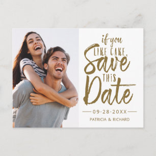 Carte Postale Si vous aimez le gâteau, sauvegardez cette date Ph