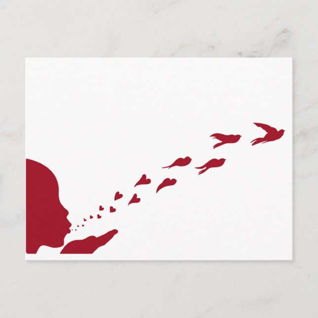 Carte Postale Si vous aimez quelque chose, libérez-le (Devant)