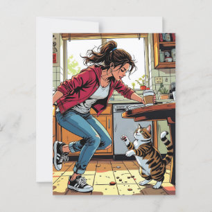 Carte Postale Si vous avez besoin de moi, appelez-moi !   Drôle 