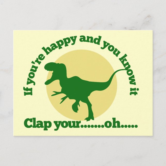 Carte Postale Si vous êtes heureux et que vous le savez (Devant)
