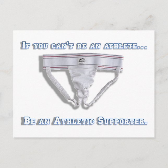 Carte Postale Si vous ne pouvez pas être un athlète... (Devant)
