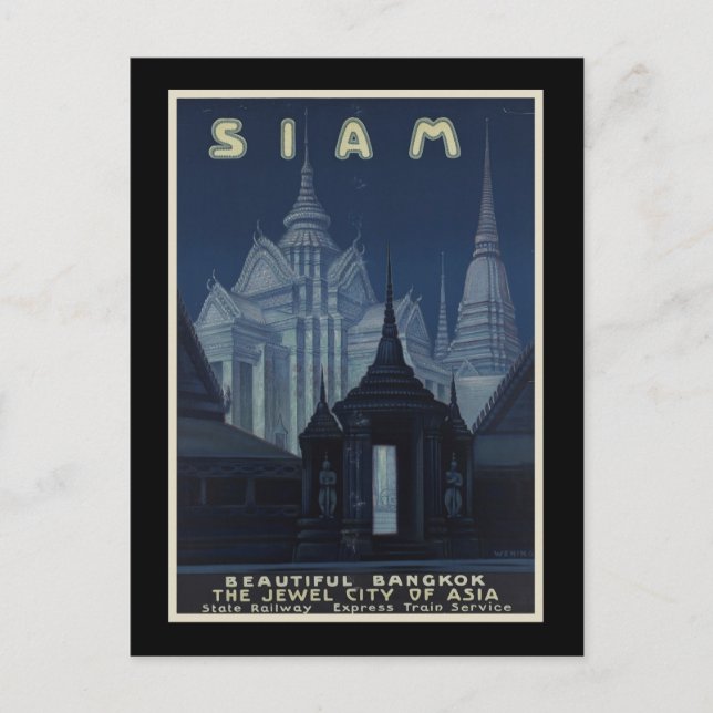 Carte Postale Siam Belle Bangkok (Devant)