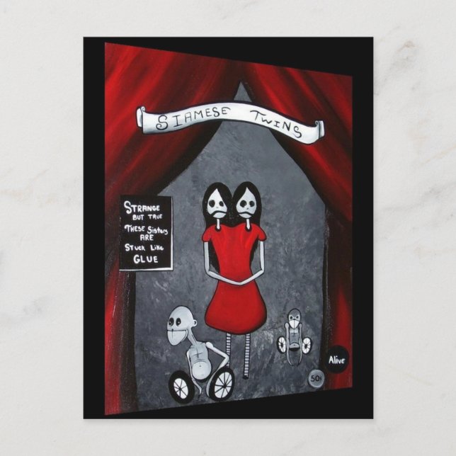 Carte postale Siamese Twins (Devant)